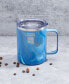 Robert Irvine Blue Geode Insulated Coffee Mug, 16 oz