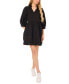 ფოტო #1 პროდუქტის Women's Collared V-Neck Shirred-Waist Dress