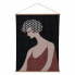 Фото #1 товара Настенный декор гобелен Женщина конопля древесина ели Ткань 125 x 1,7 x 160 cm