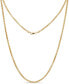 ფოტო #1 პროდუქტის 14K Gold Box Round 2mm Chain Necklace, 22", approx. 4.8grams