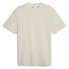 Puma Mmq Logo Crew Neck Short Sleeve T-Shirt Mens Beige Casual Tops 62400984