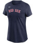 ფოტო #2 პროდუქტის Women's Navy Boston Red Sox Wordmark T-shirt