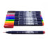 Фото #7 товара Tombow WS-BH-10P - Fine/Medium - 10 colours - Black,Blue,Green,Grey,Orange,Pink,Yellow - Bullet tip & Brush tip - Multicolor - Round