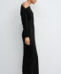 ფოტო #4 პროდუქტის Women's Slit Detail Asymmetrical Dress