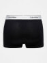 Фото #5 товара Calvin Klein modern cotton stretch trunks 3 pack in multi