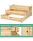 3 Tier Wooden Raised Garden Bed Planter Kit