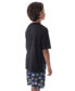 ფოტო #4 პროდუქტის Boys Burst Spinner Tops 2 Piece Shorts And T-Shirt Pajama Set