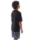 ფოტო #3 პროდუქტის Boys Burst Spinner Tops 2 Piece Shorts And T-Shirt Pajama Set