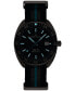 ფოტო #5 პროდუქტის Men's Swiss Automatic DS-2 Striped Synthetic Strap Watch 41mm