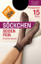 Фото #1 товара Söckchen seidenfein schwarz onesize 15 DEN, 1 St