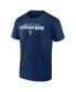Фото #3 товара Men's Deep Sea Blue Seattle Kraken Barnburner T-shirt