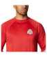 Men's Scarlet Ohio State Buckeyes Terminal Tackle Omni-Shade Raglan Long Sleeve T-shirt