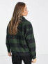 Dr Denim shirt with long sleeves in green check