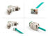 Фото #5 товара Delock Keystone Modul RJ45 Buchse zu LSA Cat.6A werkzeugfrei grün Set 10