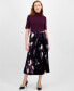 ფოტო #2 პროდუქტის Women's Pleated Pull-On Skirt