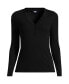 Women's Drapey Rib Skimming Long Sleeve Henley T-Shirt