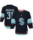 Фото #1 товара Infant Boys and Girls Philipp Grubauer Deep Sea Blue Seattle Kraken Home Replica Player Jersey