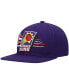 Фото #4 товара Men's Purple Phoenix Suns Hardwood Classics Retro Bolt Deadstock Snapback Hat