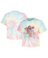 Фото #1 товара Men's and Women's Blue Disney Princess Dreams in Bloom Tie-Dye T-Shirt