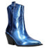 Фото #2 товара Corkys Rowdy Snip Toe Cowboy Booties Womens Blue Casual Boots 81-0017-423