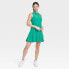 Фото #1 товара Women's Polo Tank Dress - All in Motion Vibrant Green XS