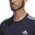 Фото #4 товара Футболка с коротким рукавом мужская Essentials 3 bandas Adidas Legend Ink Синий Темно-синий