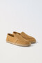 Leather jute loafers