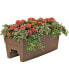 Фото #2 товара Harmony 352711 Rail Planter Brown 27in L x 11.75in W x 9.5in H