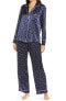 Rails Satin Pajama Set in Midnight Stars at Nordstrom, Size X-Large - фото #1