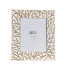 Photo frame Romimex White Natural Mango wood MDF Wood 20 x 25 x 2 cm