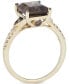 ფოტო #3 პროდუქტის Chocolate Quartz (3-1/10 ct. t.w.) & Diamond (1/4 ct. t.w.) Ring in 14k Gold