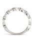 ფოტო #4 პროდუქტის Moissanite Swirled Anniversary Band Ring (9/10 Carat Total Weight Diamond Equivalent) in 14K White Gold