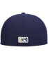 Фото #5 товара Men's Navy Tri-City Dust Devils Authentic Collection Team Home 59FIFTY Fitted Hat