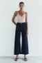 ZW COLLECTION MARINE STRAIGHT-LEG HIGH-WAIST JEANS WITH POCKETS