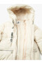 Фото #6 товара Пальто Koton Утепленное с капюшоном и принтом "Уважение к жизни"