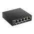 D-Link DGS-1005P - Unmanaged - L2 - Gigabit Ethernet (10/100/1000) - Full duplex - Power over Ethernet (PoE) - Wall mountable