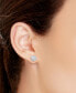 ფოტო #2 პროდუქტის Diamond Halo Stud Earrings 14k White Gold (3/4 ct. t.w.)