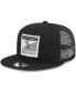 Фото #2 товара Men's Black Chicago White Sox Scratch Squared Trucker 9FIFTY Snapback Hat