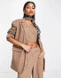 Фото #2 товара Something New X Naomi Anwer oversized blazer co-ord in beige