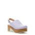 Фото #1 товара No Boundaries Women's Lavender Sling-Back Adjustable Buckle Heeled Clogs US 6