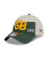 ფოტო #4 პროდუქტის Men's Cream, Green Green Bay Packers 2023 Sideline Historic 9TWENTY Adjustable Hat