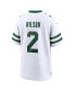 ფოტო #2 პროდუქტის Men's Zach Wilson White New York Jets Alternate Game Jersey