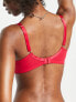 Фото #2 товара Ann Summers Fuller Bust Sexy Lace non padded plunge bra in red