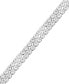 Фото #3 товара Diamond Double Row Tennis Bracelet (3 ct. t.w.) in 14k White Gold