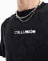 COLLUSION Skater fit t-shirt with tape back graphic