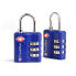 Фото #1 товара TRAVEL BLUE Tsa Approved Suitcase Padlock 3 Dial Combination Pack Of 2