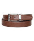 ფოტო #1 პროდუქტის Men's Reversible Double Stitch Leather Belt