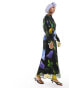 Фото #6 товара ASOS DESIGN chiffon maxi dress in blurred floral print