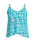 Women's D-Cup Chlorine Resistant Tulip Hem Tankini Swimsuit Top