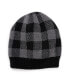 ფოტო #1 პროდუქტის Men's Heat Retainer Beanie, Pewter/Buffalo Check, One Size